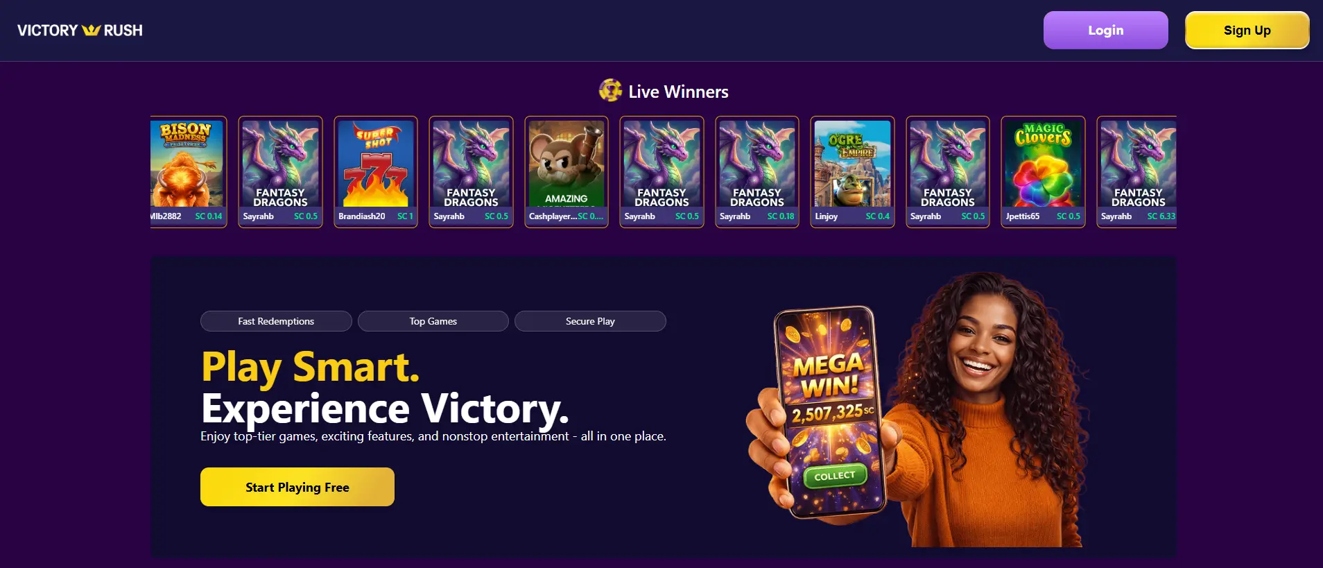 victory rush banner