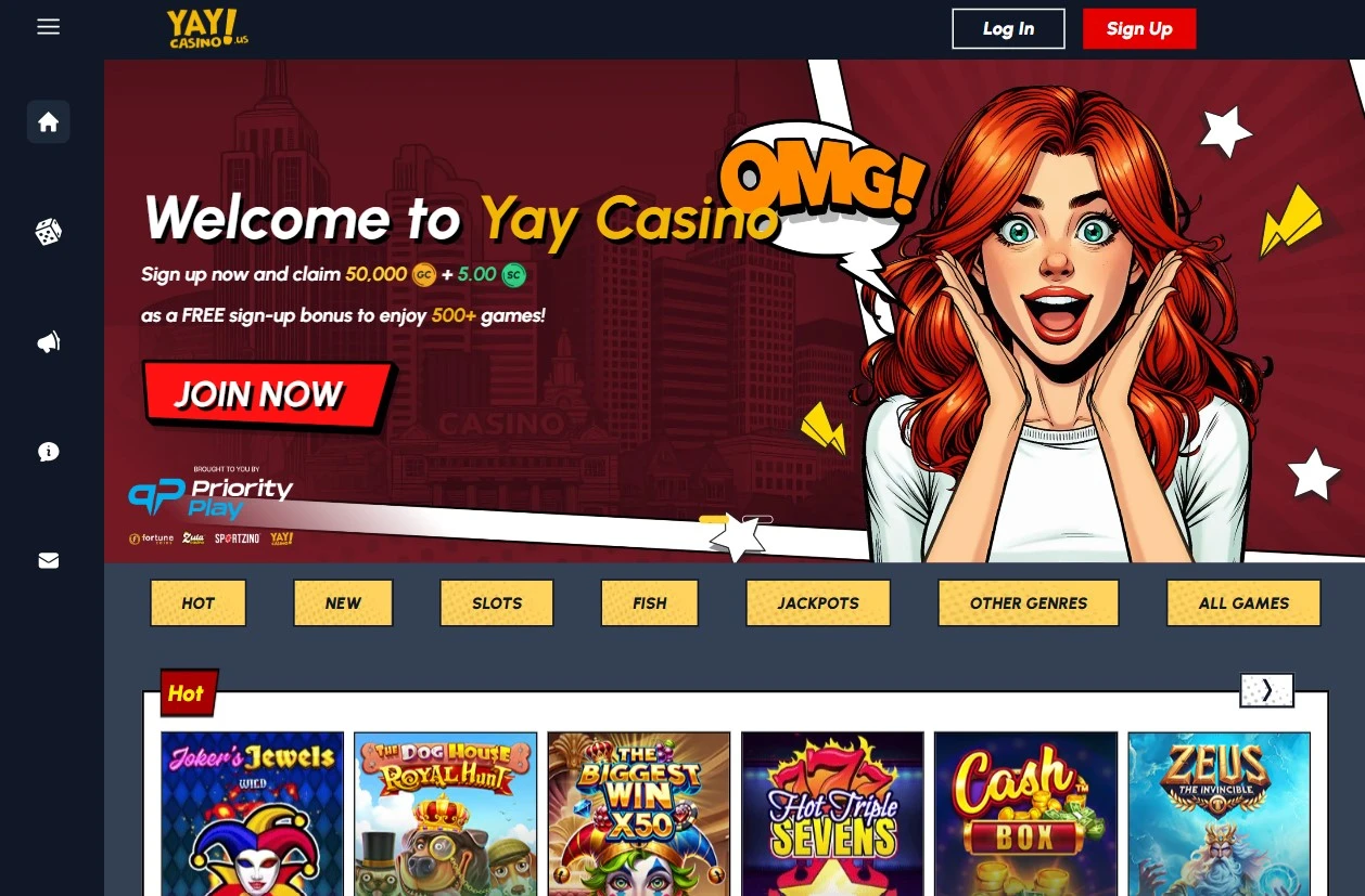 Yaycasino.us Sweepstakes Casino