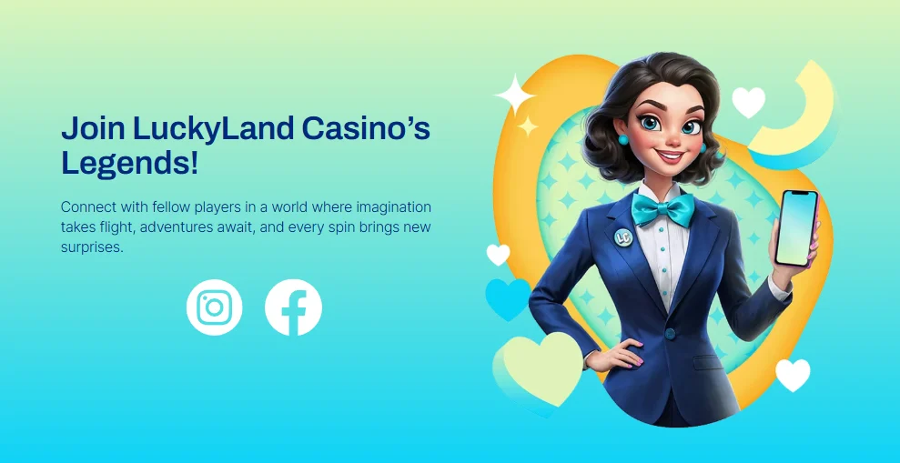 LuckyLand Casino Socials
