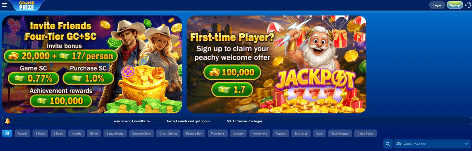 grand prize banner