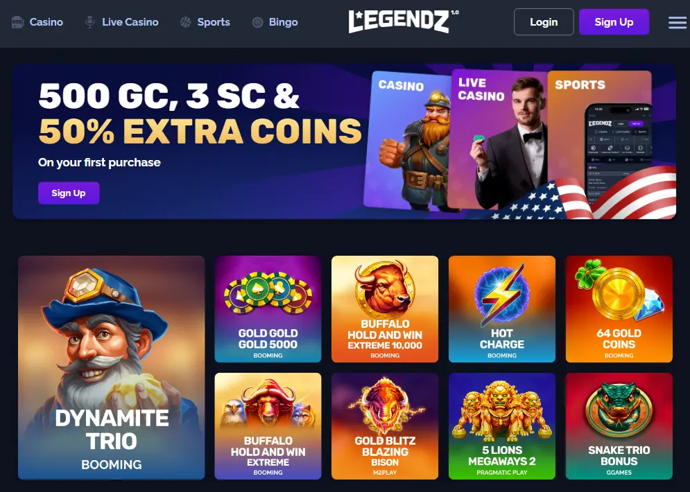 legendz sweepstakes casino is pretty good