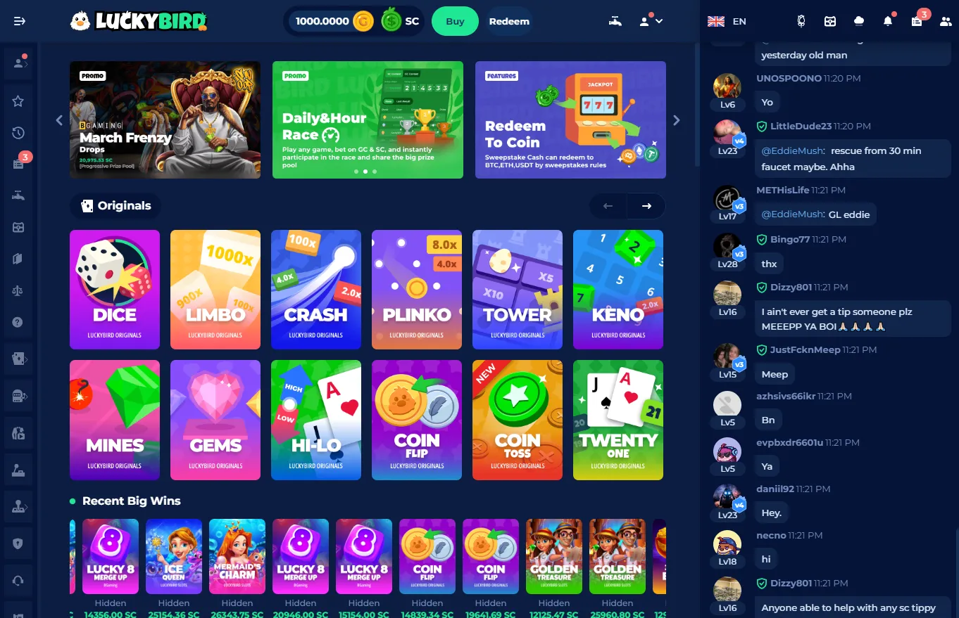 Luckybird.io Casino Review
