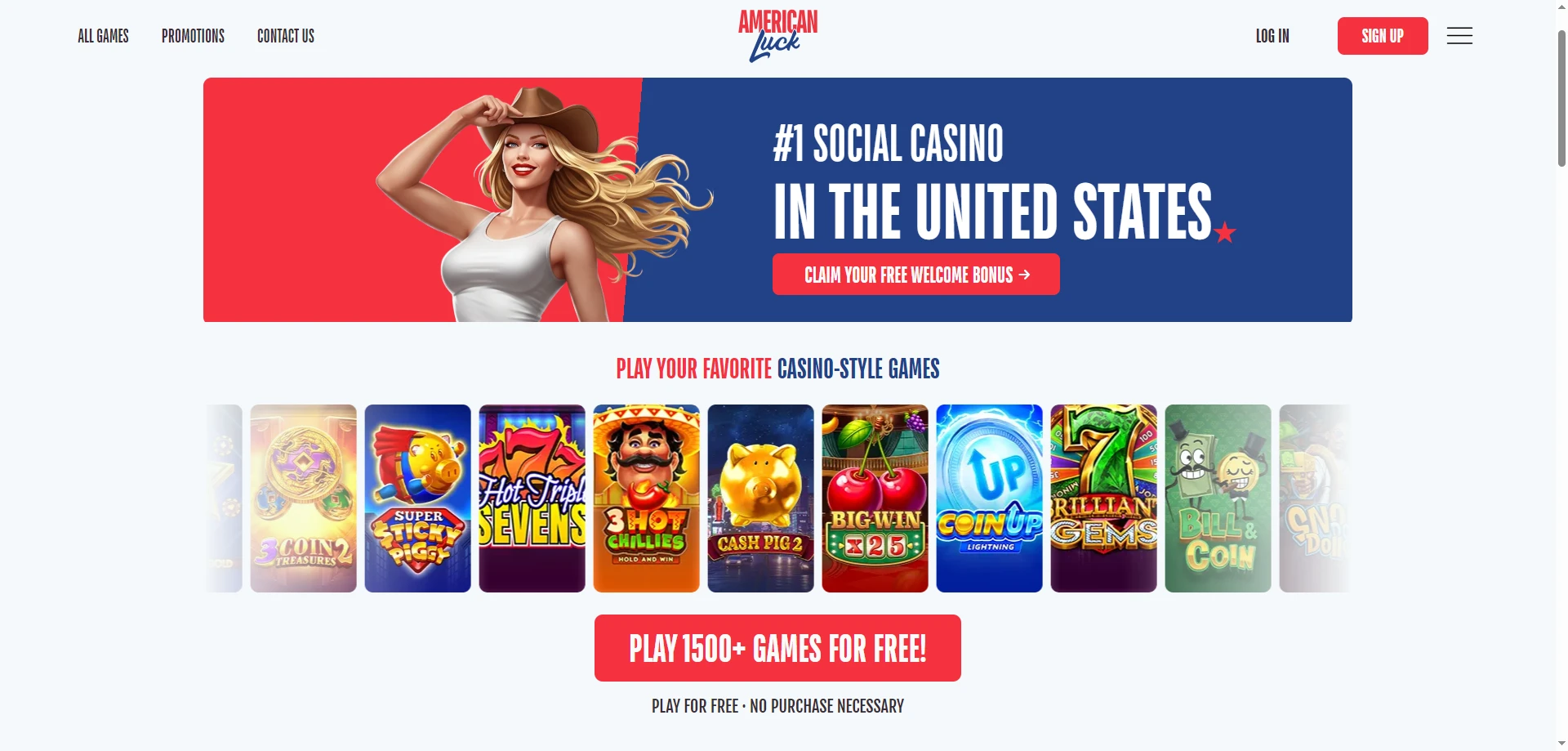 American Luck Sweepstakes Casino 2026