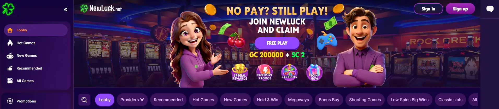 new luck banner