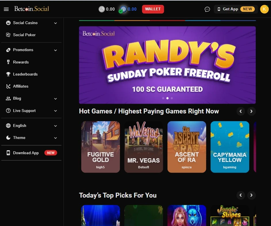 Betcoin Social Casino