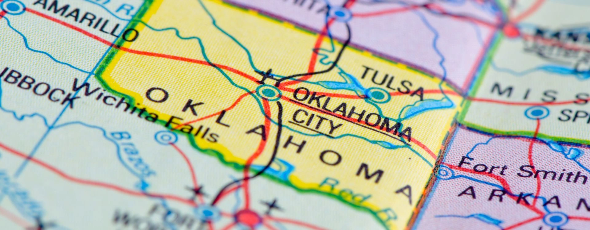 Oklahoma map