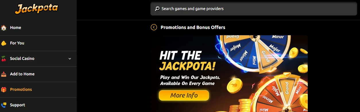 2026 Jackpota promotions
