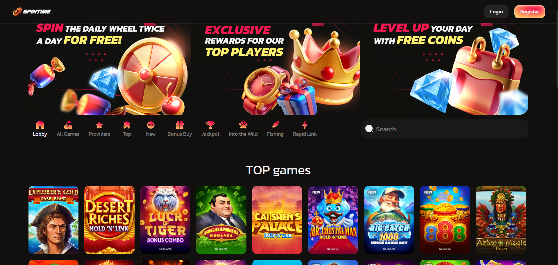 spintime homepages