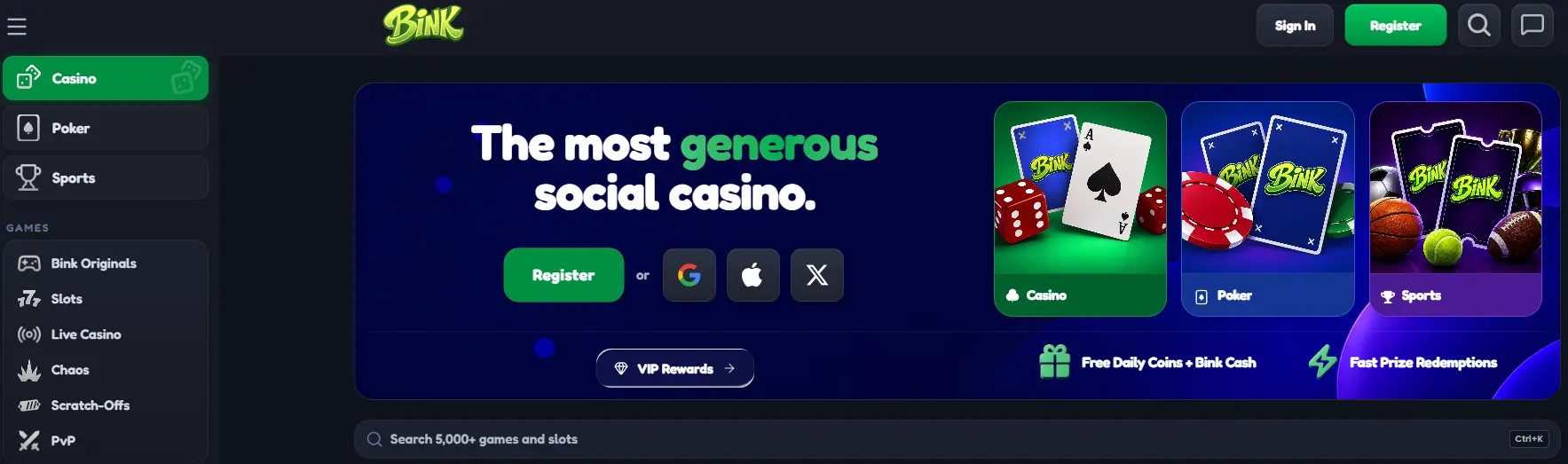 bink banner