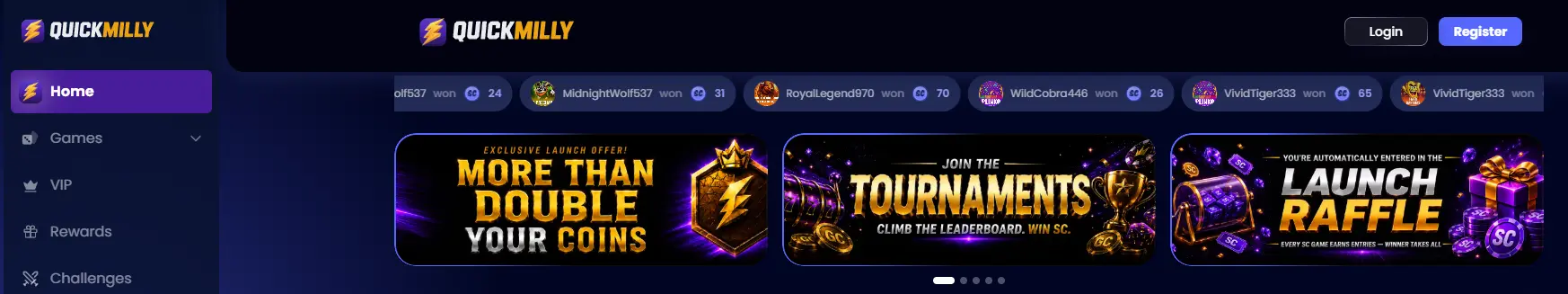 quickmilly banner