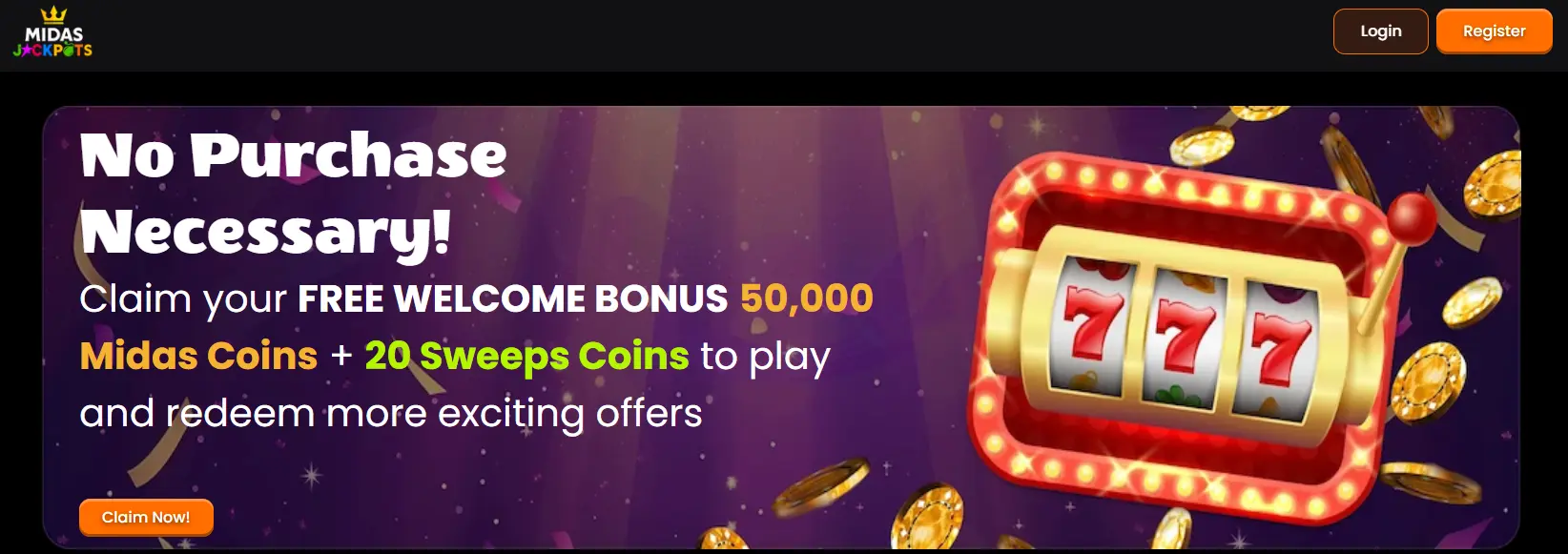 midas jackpots bonus