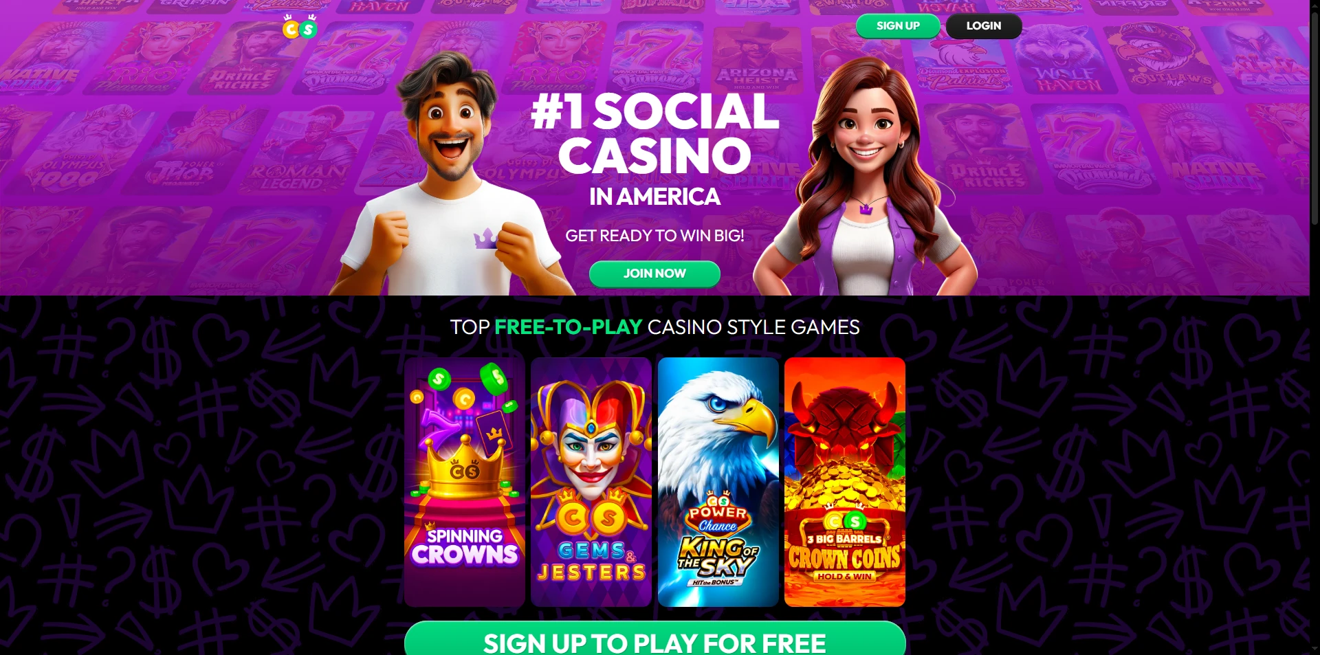 crown coins social casino