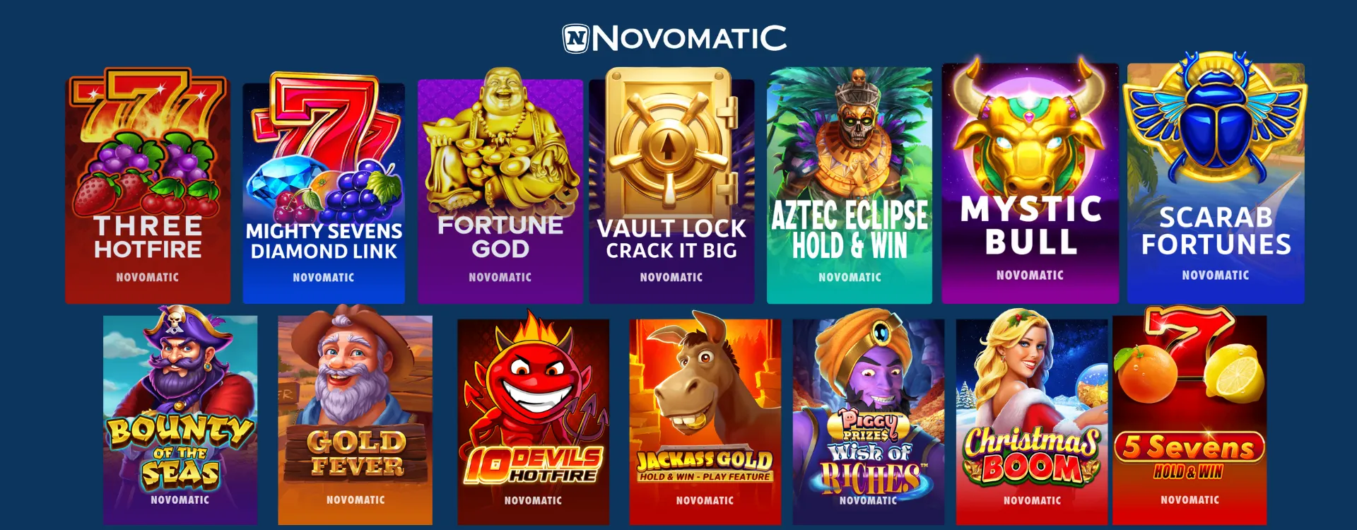 top sweepstakes casino games by novomatic