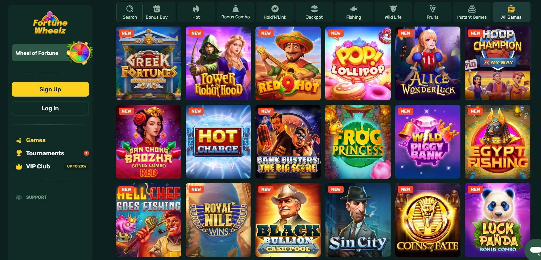 Fortune Wheelz Casino