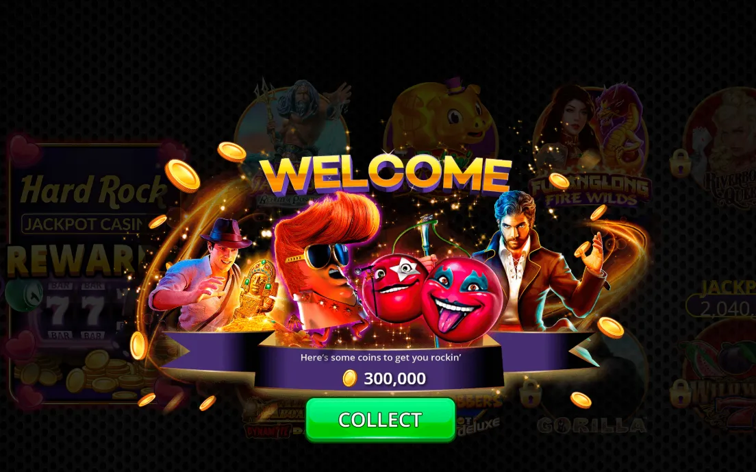Daily login bonus in Hard Rock Casino