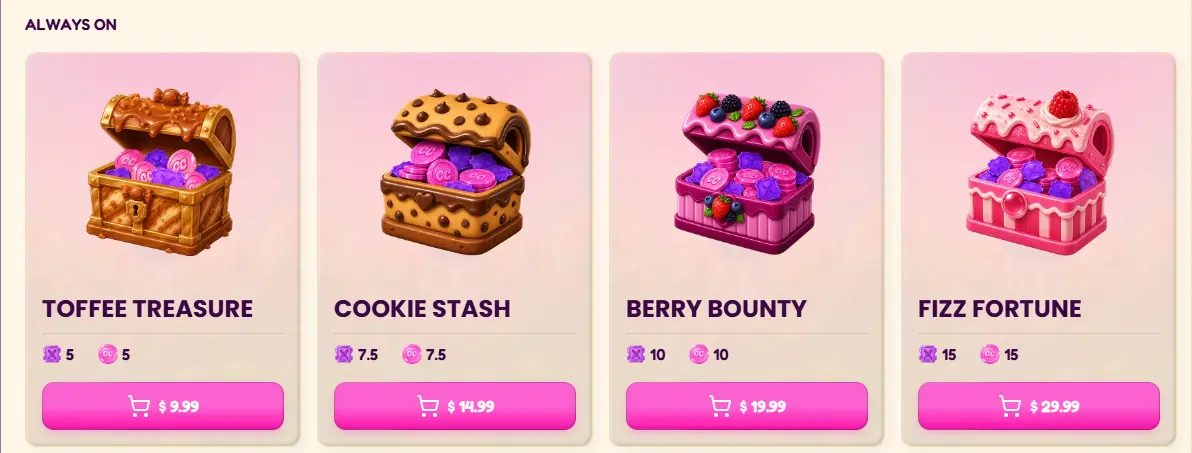 candy coins other bonuses