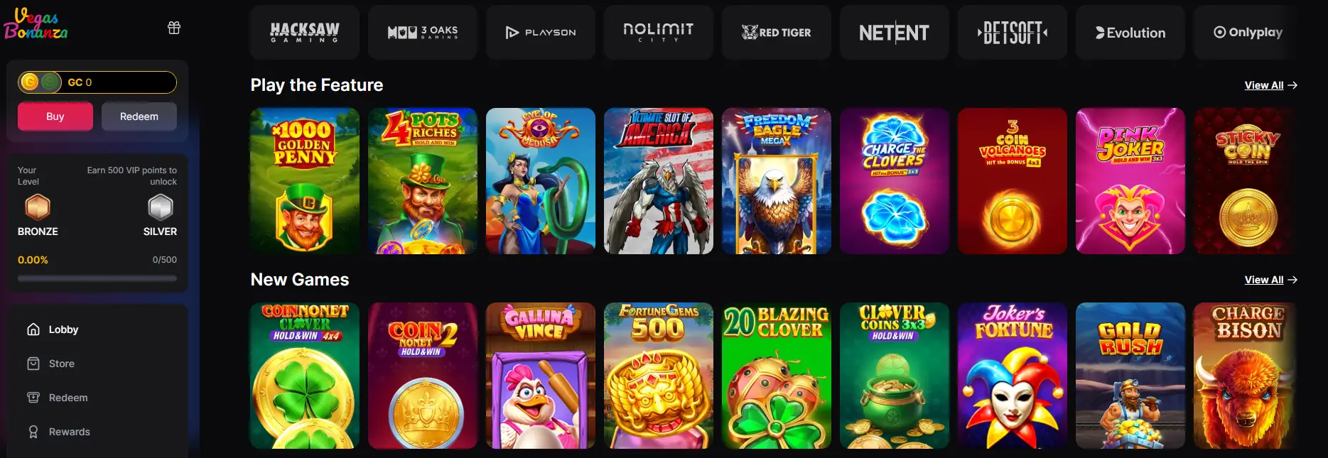 vegas bonanza games