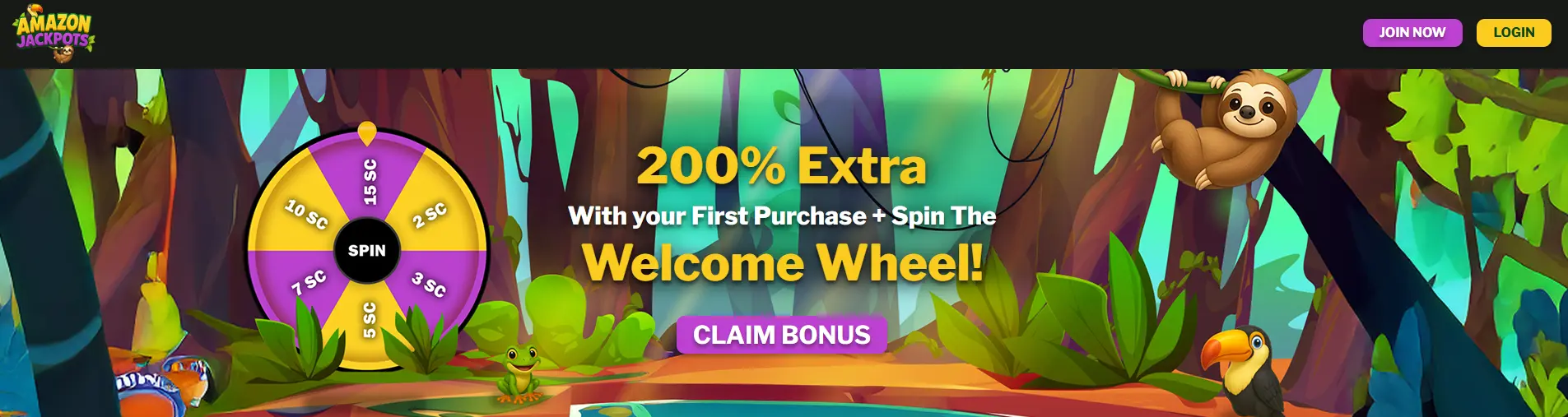 Amazon Jackpots banner