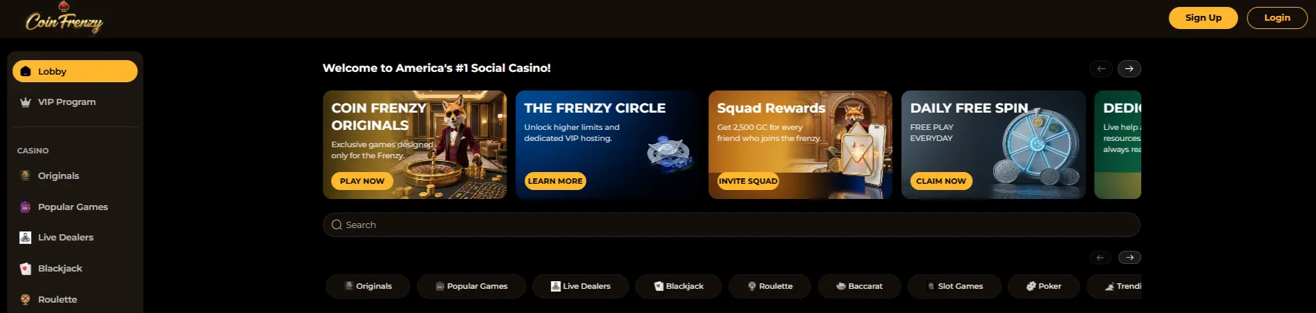 coin frenzy banner
