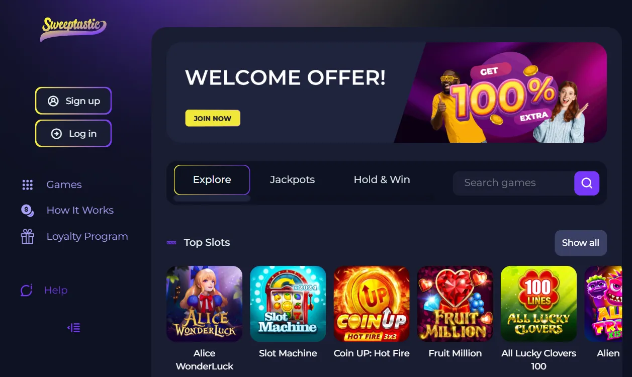 Sweeptastic Social Casino Review
