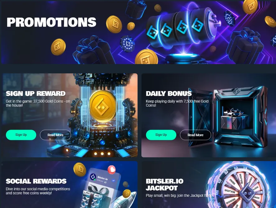 bonuses and promotions of bitsler.io