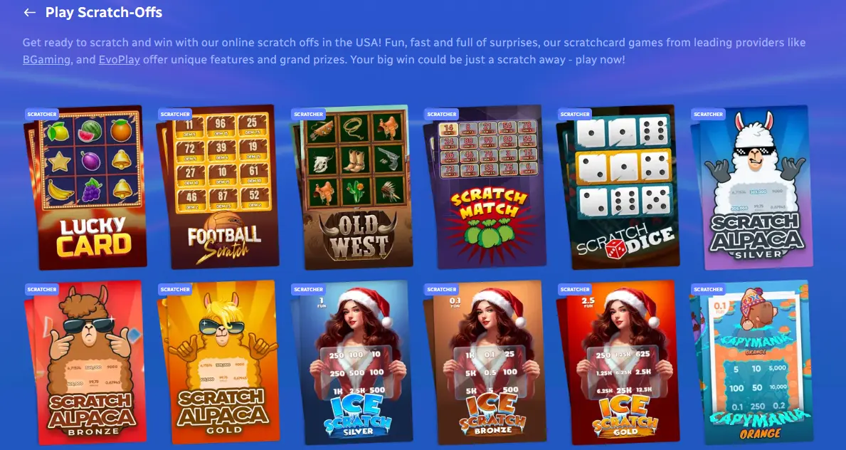 scratchcards games