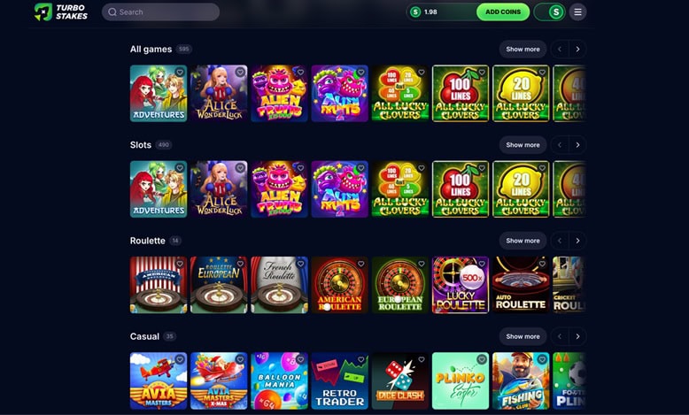 turbostakes games