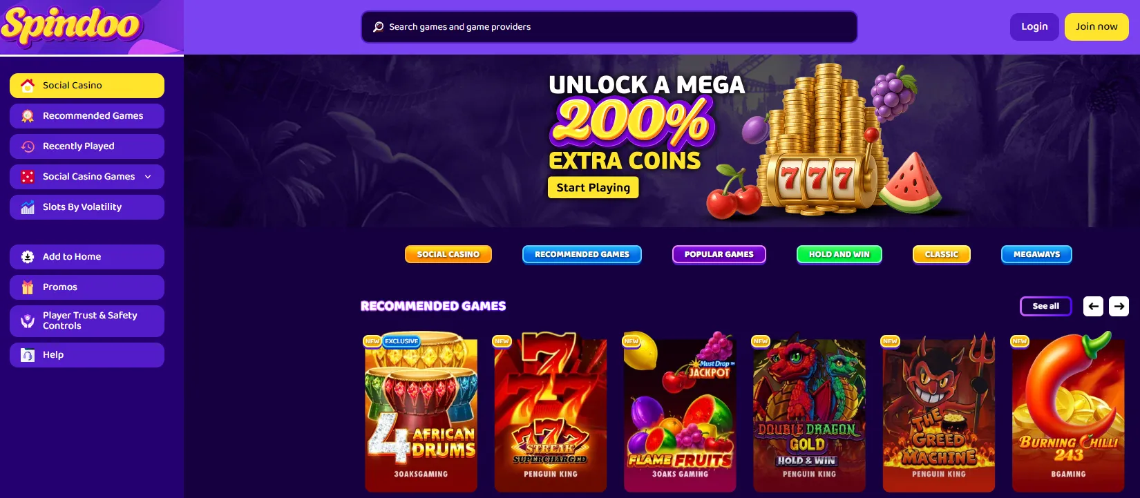 Spindoo Sweepstakes Casino Review 2025 - Stakester