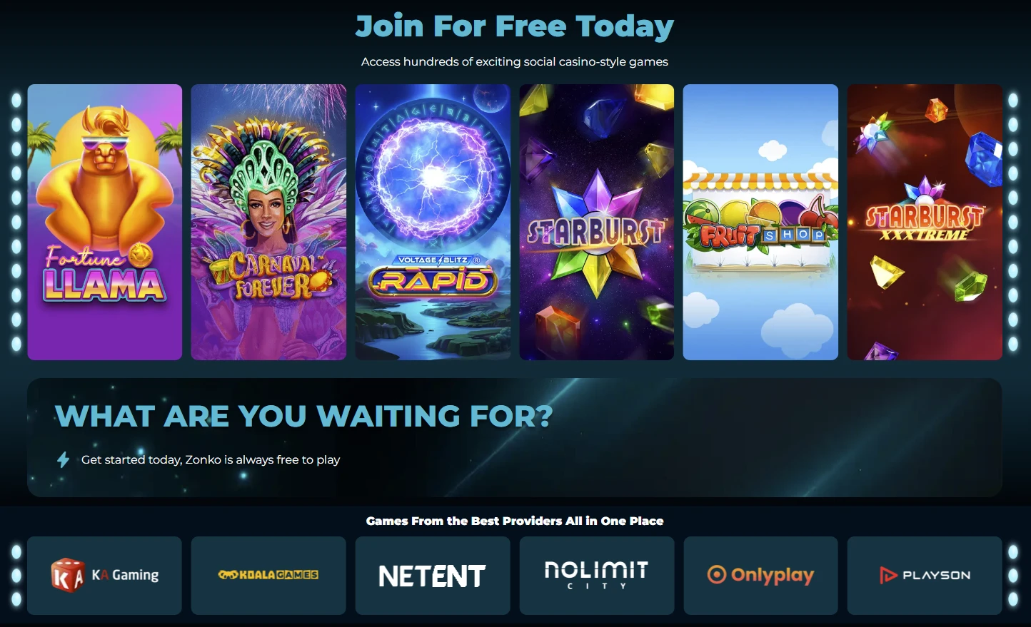 Zonko Casino Games