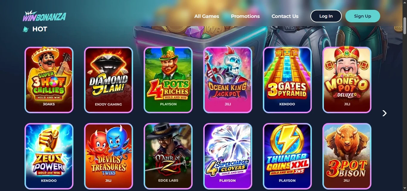 casino-style games at win bonanza