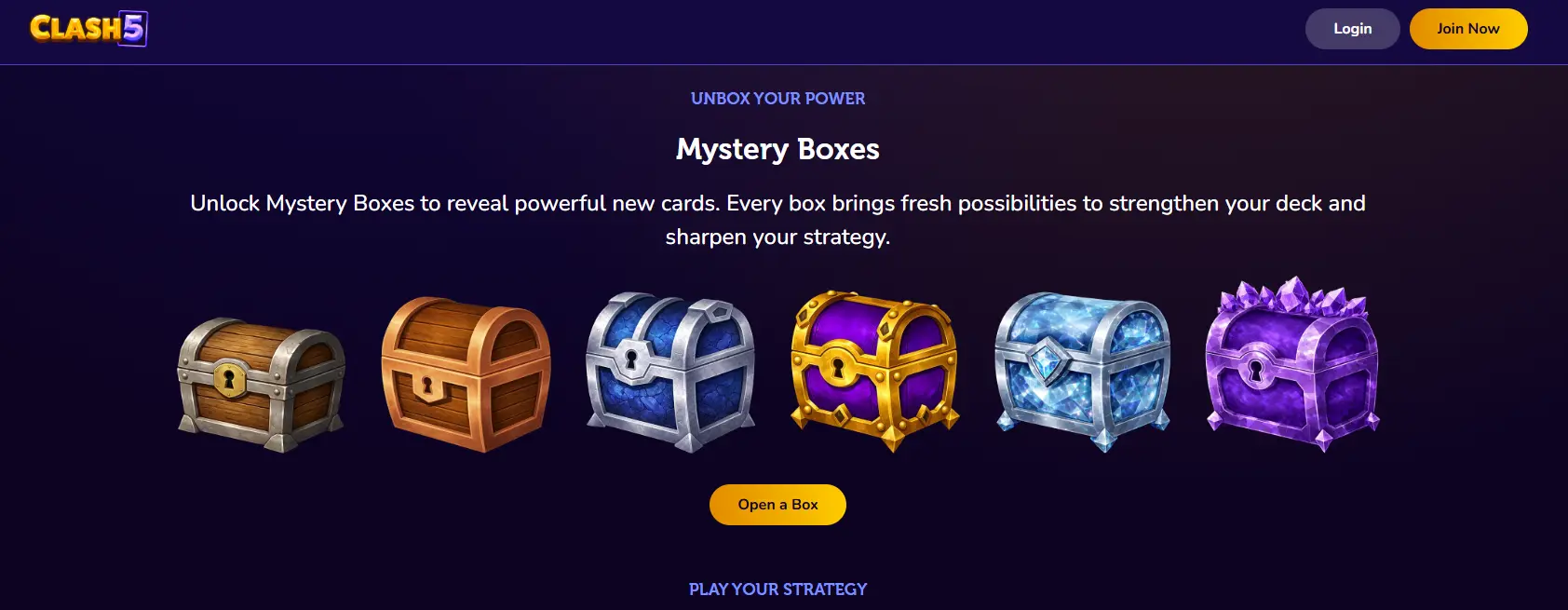 clash5 mystery box plinko
