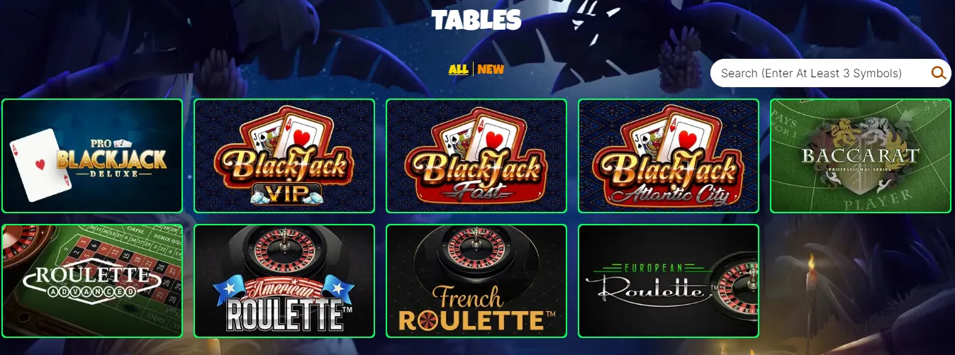 BananaBets Tablegames