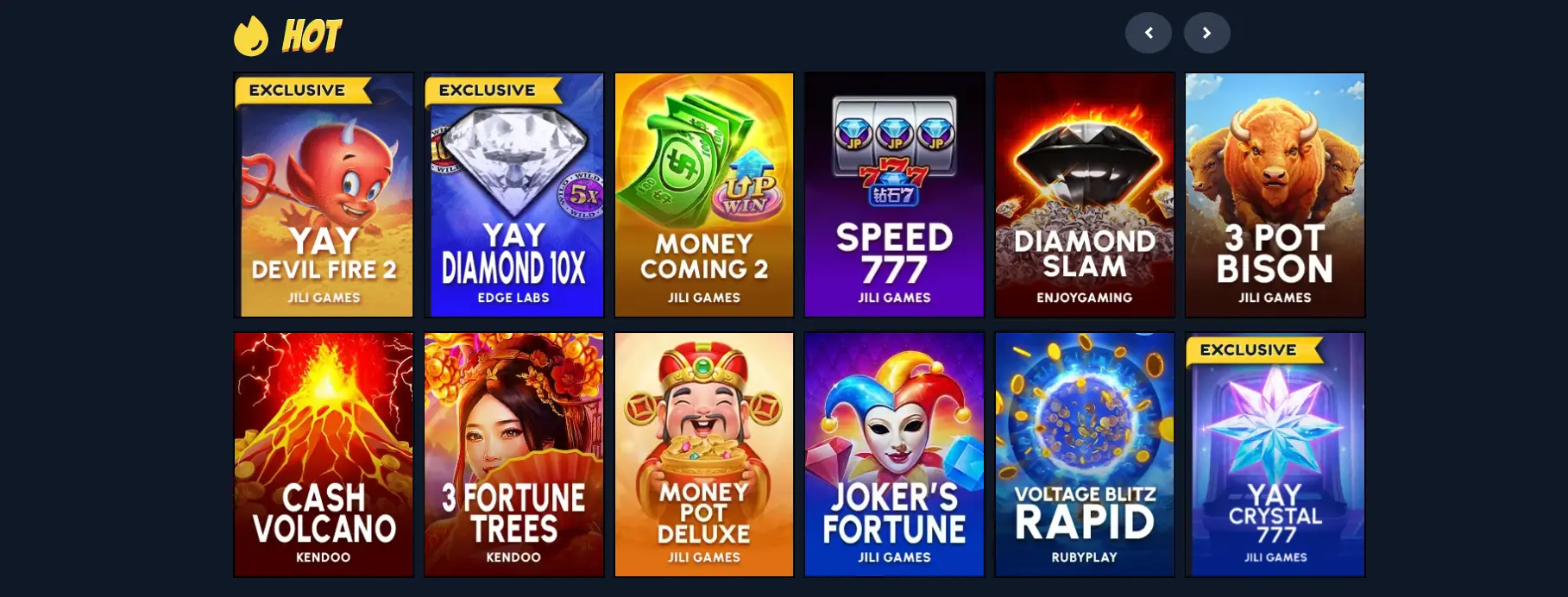 yay casino games