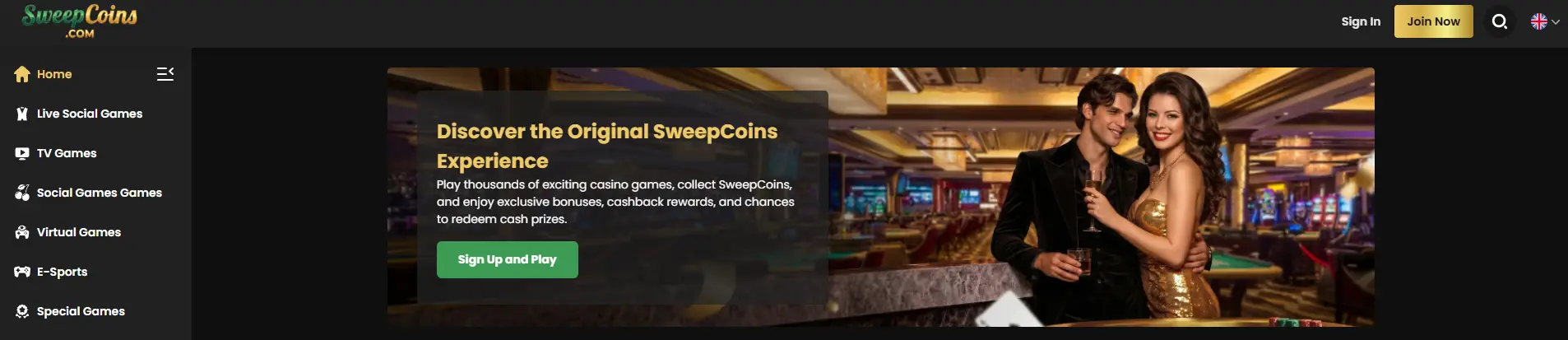 sweepcoins banner