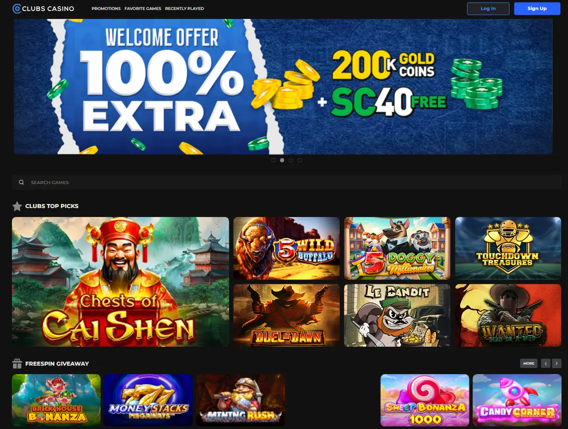 is clubs casino sweepstakes worth playing