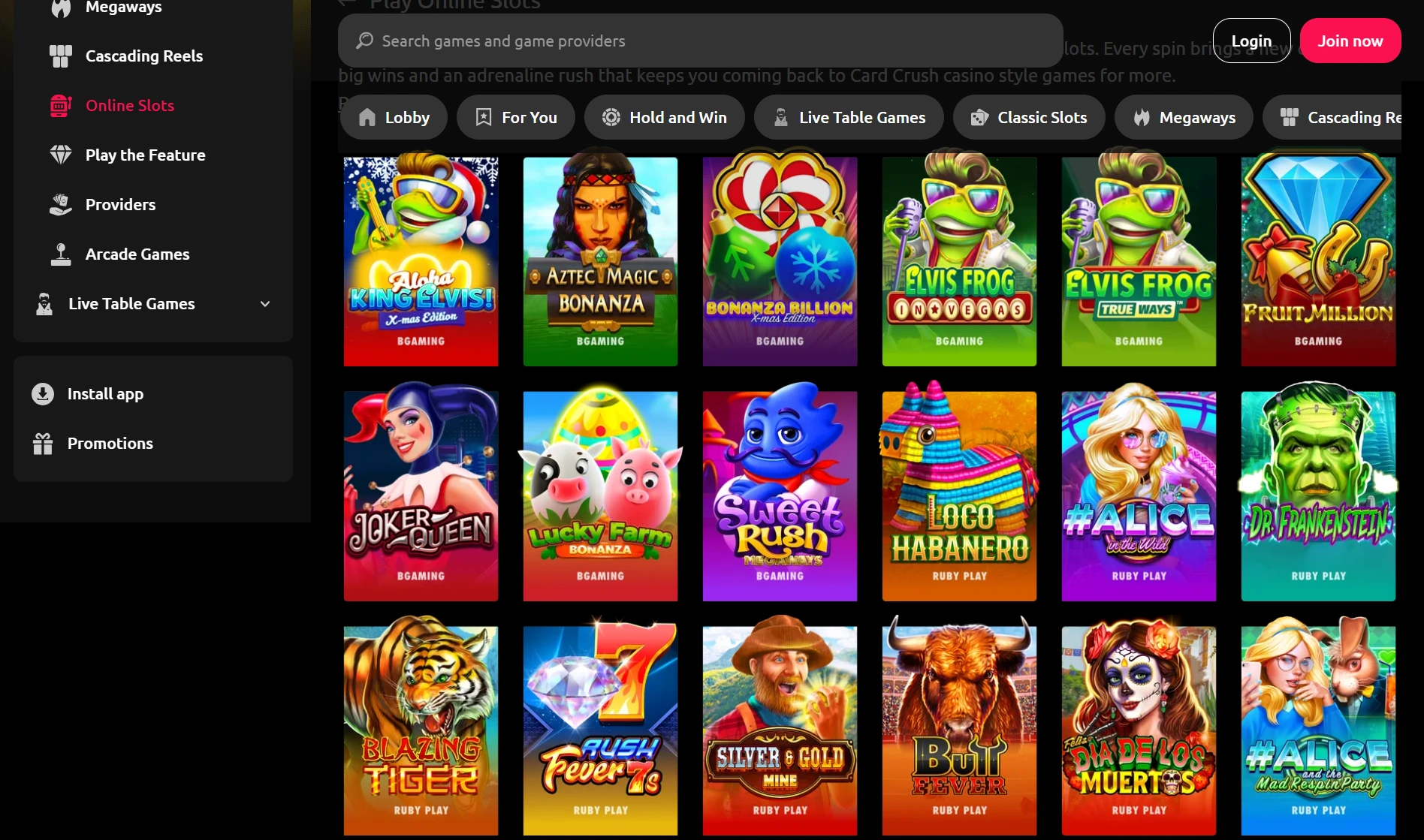 Card Crush Games