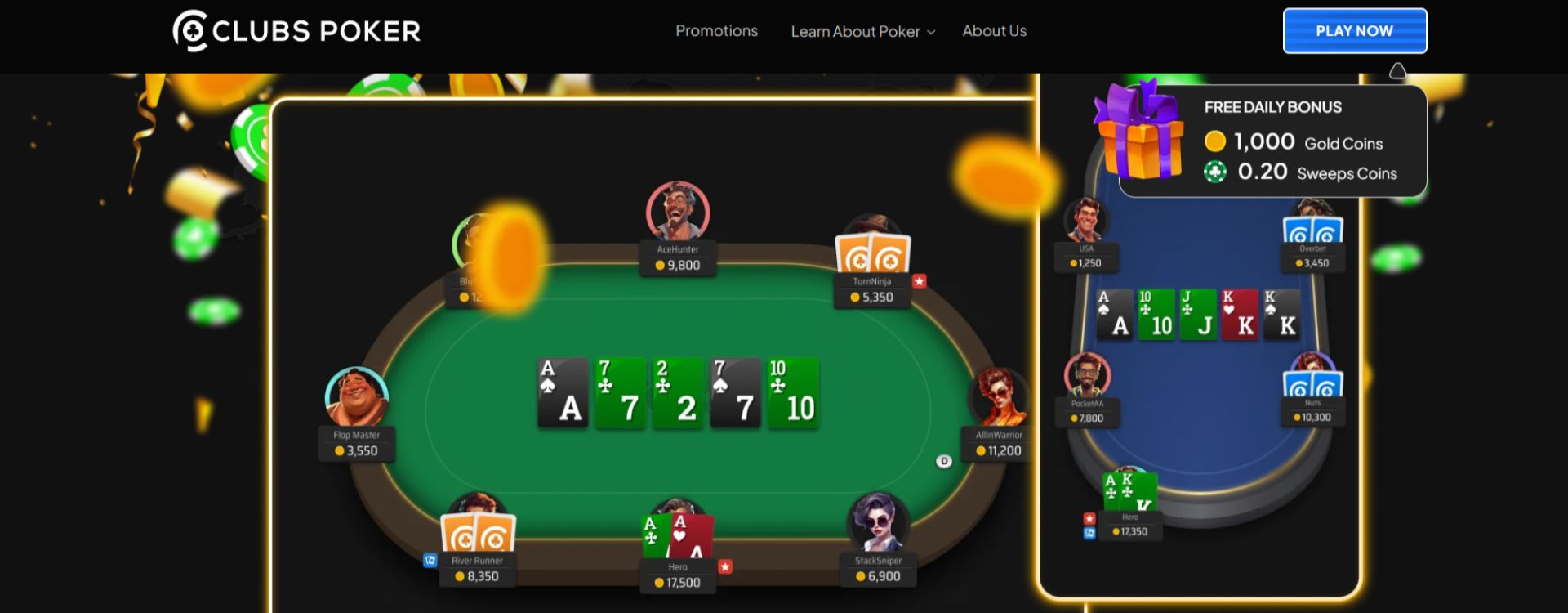 clubs poker casino