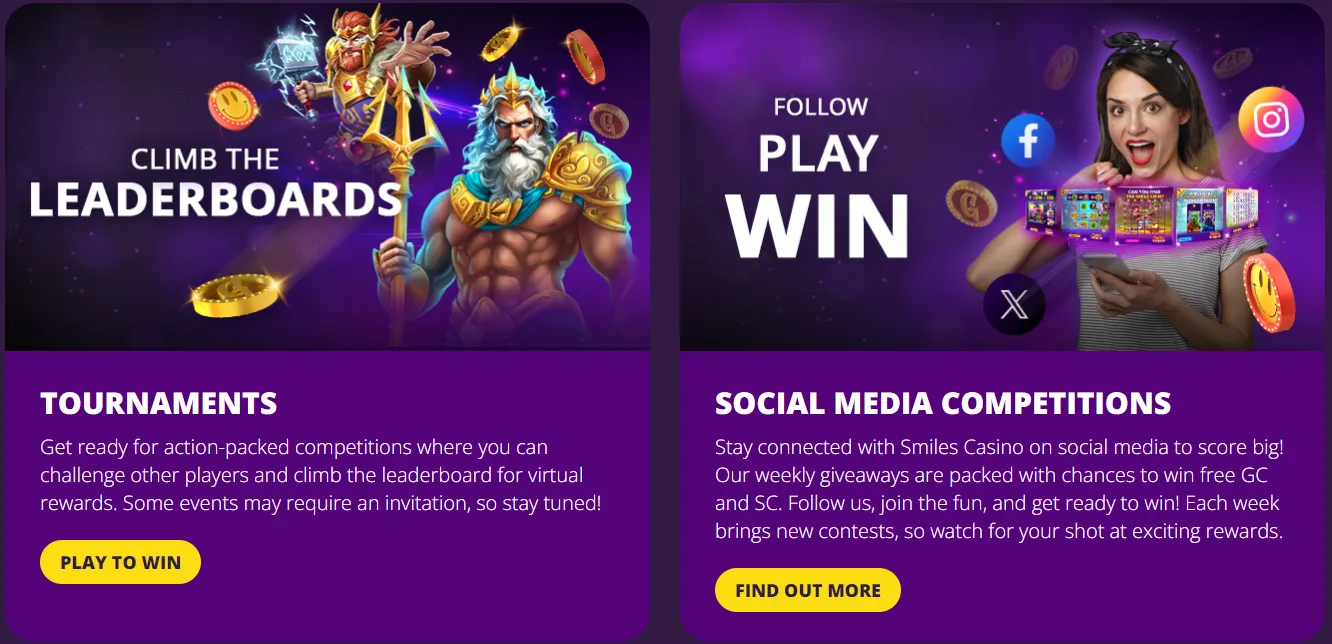 Smiles Casino - Bonuses and promotions on Stakester