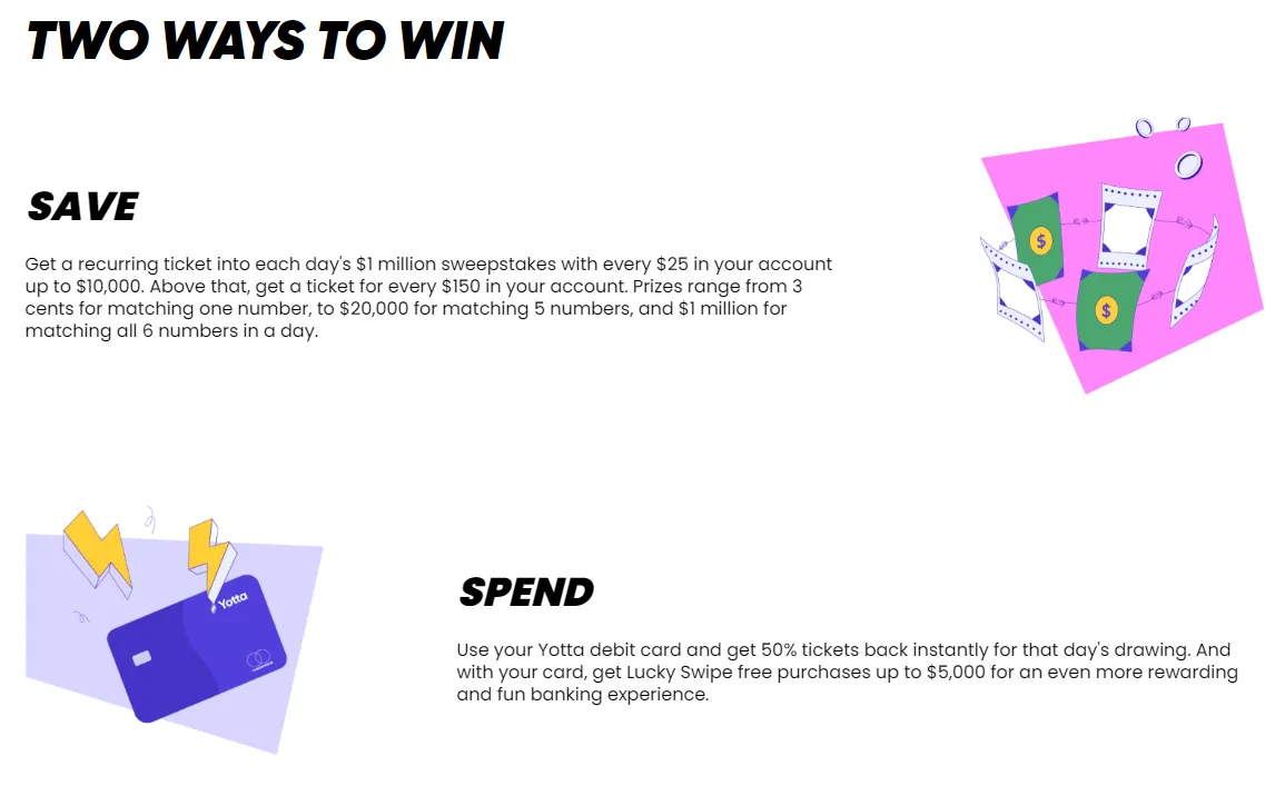 two ways to win on Yotta Casino