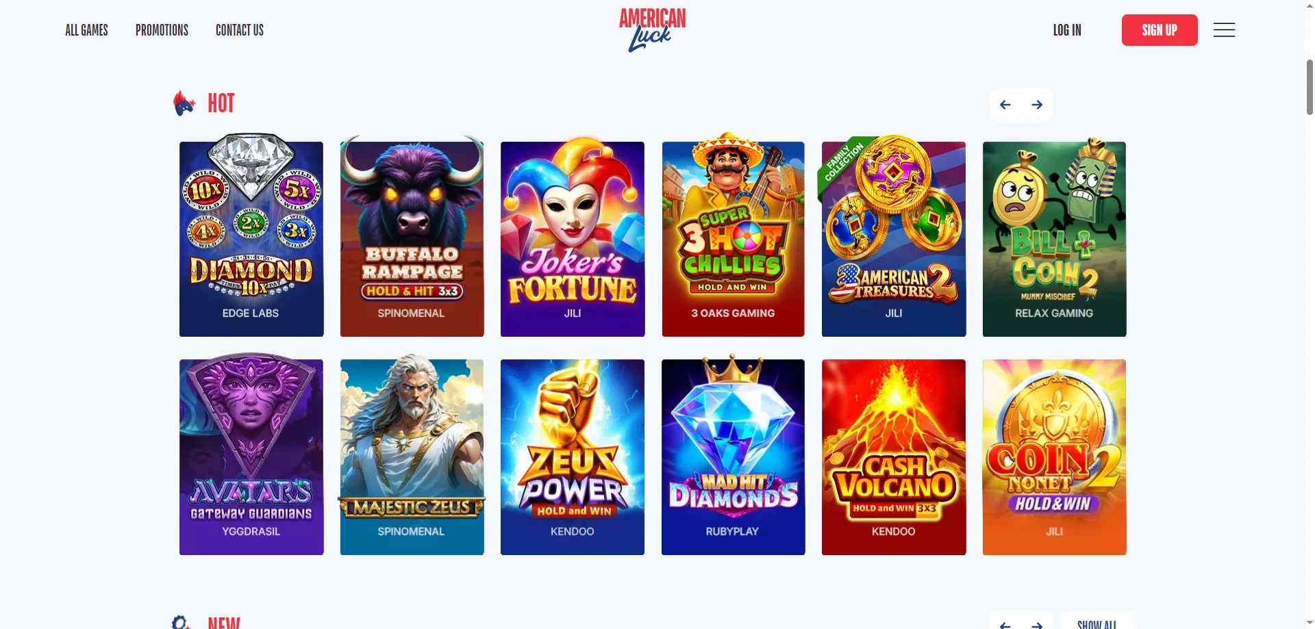 american luck games