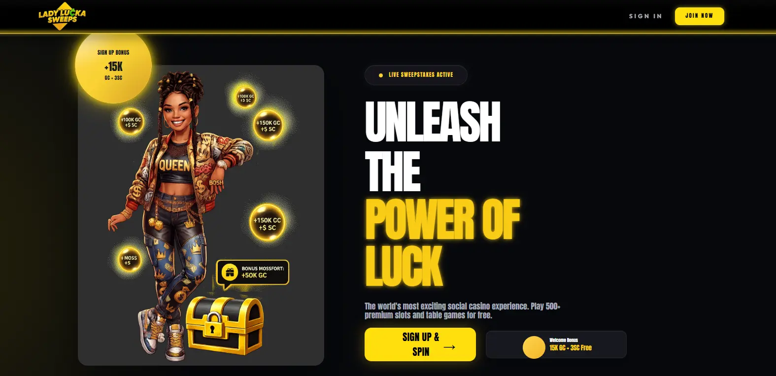 lady lucka banner