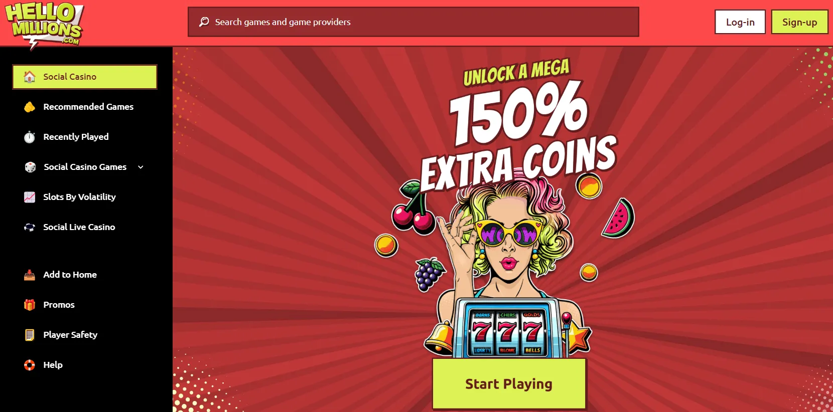 Hello Millions Social Casino Review