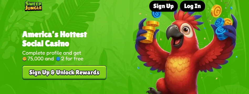 2026 Signup Bonus at SweepJungle Sweepstakes Casino