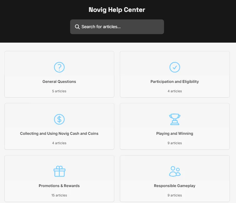 Novig Help Center