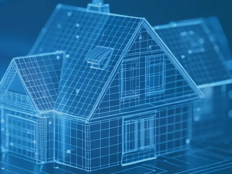 Das Bild zeigt eine Foto von einem Elektro-vernetzten Haus